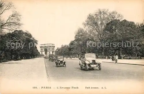 AK / Ansichtskarte Paris Avenue Foch Paris