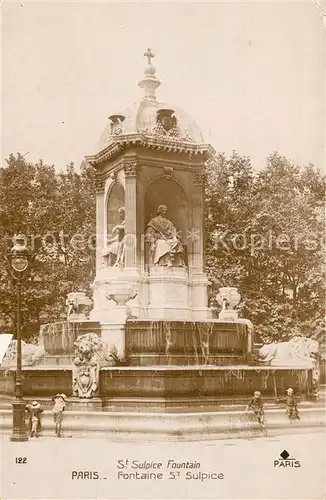 AK / Ansichtskarte Paris Fontaine St Sulpice Paris