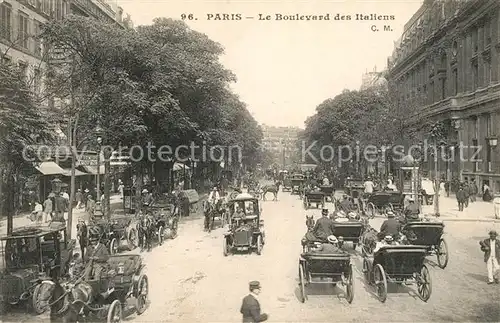 AK / Ansichtskarte Paris Le Boulevard des Italiens Paris