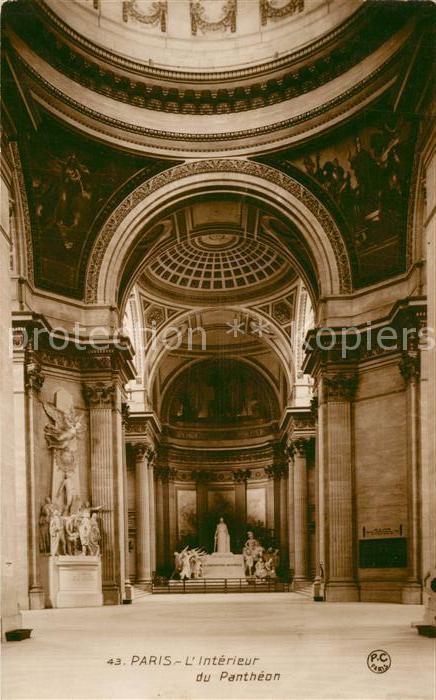 Ak Ansichtskarte Paris Interieur Du Pantheon Paris