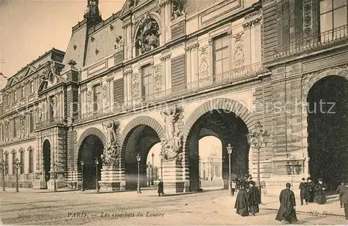 AK / Ansichtskarte Paris Les Guichets du Louvre Paris