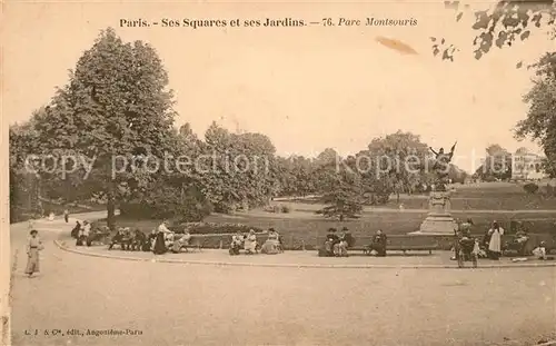 AK / Ansichtskarte Paris Ses Squares et ses Jardins Parc Montsouris Paris