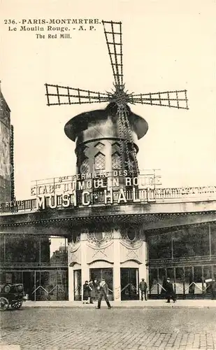 AK / Ansichtskarte Montmartre_Paris Le Moulin Rouge Montmartre Paris