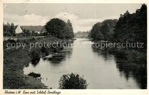 AK / Ansichtskarte Rheine Ems mit Schloss Bentlage Rheine