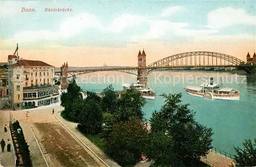 AK / Ansichtskarte Bonn_Rhein Rheinbruecke Bonn_Rhein
