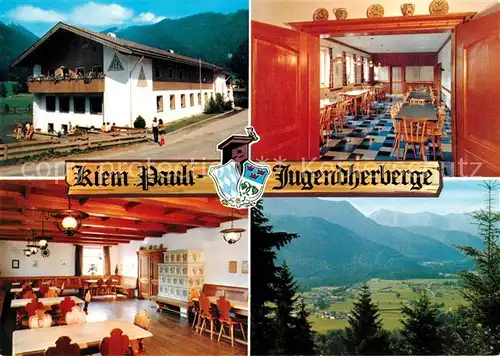 AK / Ansichtskarte Scharling_Kreuth Kiem Pauli Jugendherberge Landschaftspanorama Alpen Scharling Kreuth