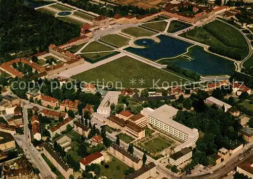 AK / Ansichtskarte Muenchen Krankenhaus der Barmherzigen Brueder Schloss Nymphenburg Fliegeraufnahme Muenchen