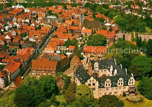 AK / Ansichtskarte Stadthagen Schloss Fliegeraufnahme Stadthagen