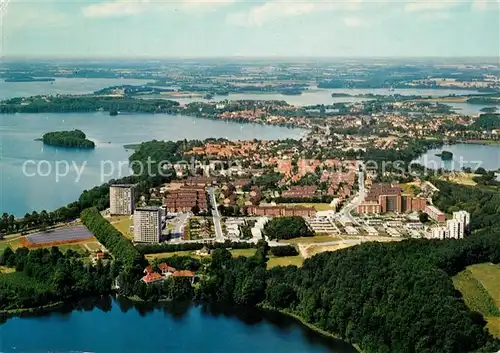 AK / Ansichtskarte Ploen_See Naturpark Holsteinische Schweiz Fliegeraufnahme Ploen_See