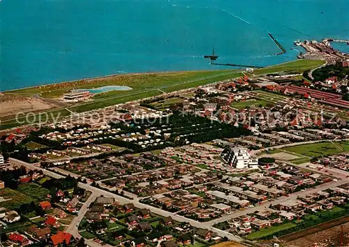 AK / Ansichtskarte Norden_Norddeich_Ostfriesland Nordseebad Fliegeraufnahme Norden_Norddeich