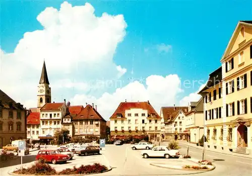 AK / Ansichtskarte Ehingen_Donau Stadtzentrum Kirche Ehingen Donau