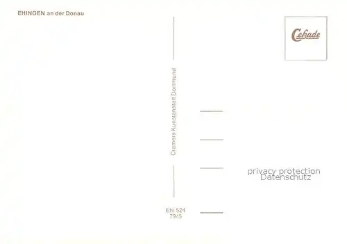 AK / Ansichtskarte Ehingen_Donau Stadtzentrum Kirche Ehingen Donau
