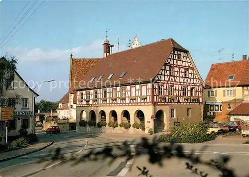 AK / Ansichtskarte Kleinbottwar Rathaus Fachwerkhaus 19. Jhdt. Kleinbottwar