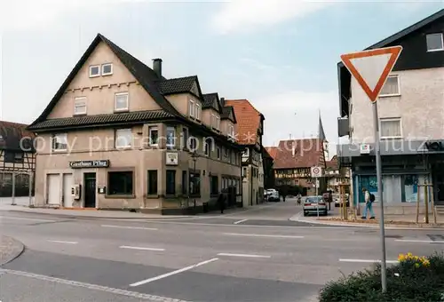 AK / Ansichtskarte Illingen_Illingen Hauptstrasse mit Gasthaus Pflug Illingen Illingen