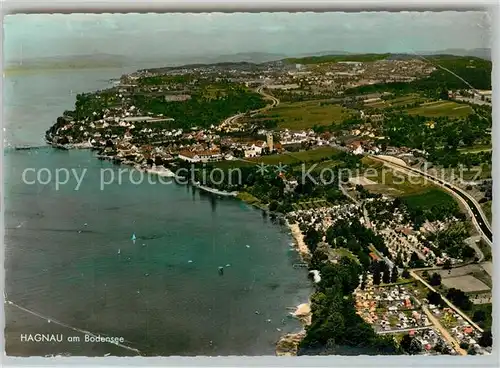 AK / Ansichtskarte Hagnau_Bodensee Fliegeraufnahme Hagnau Bodensee