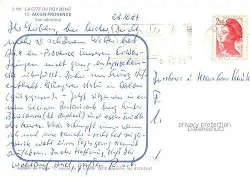 AK / Ansichtskarte Aix en Provence Vue aerienne Aix en Provence