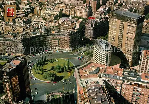 AK / Ansichtskarte Barcelona_Cataluna Plaza Francesc Macia vista aerea Barcelona Cataluna