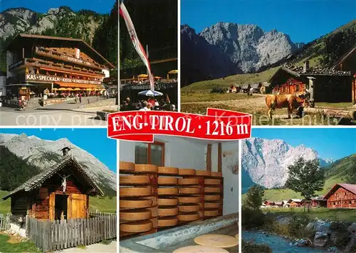AK / Ansichtskarte Hinterriss_Tirol Alpengasthof Alpencafe Eng am grossen Ahornboden Almen Alpen Hinterriss Tirol