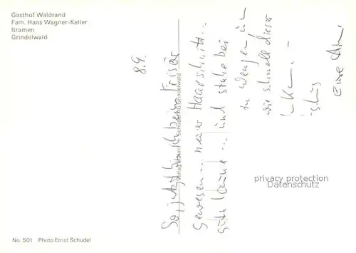 AK / Ansichtskarte Grindelwald Gasthof Waldrand Grindelwald