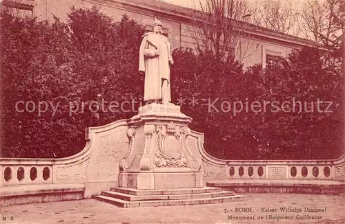 AK / Ansichtskarte Bonn_Rhein Kaiser Wilhelm Denkmal Bonn_Rhein