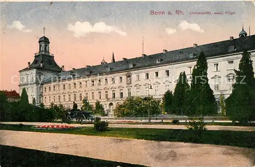 AK / Ansichtskarte Bonn_Rhein Universitaet westl Fluegel Bonn_Rhein