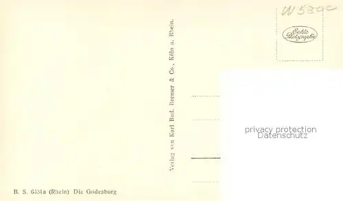AK / Ansichtskarte Godesberg_Bad Die Godesburg Godesberg_Bad