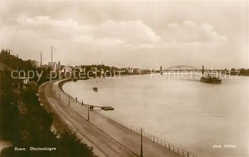 AK / Ansichtskarte Bonn_Rhein Rheinanlagen Bonn_Rhein