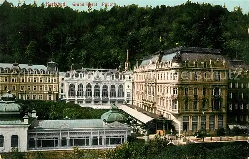 AK / Ansichtskarte Karlsbad_Eger Grand Hotel Pupp Karlsbad_Eger