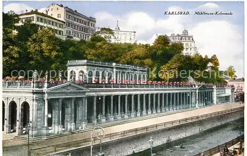 AK / Ansichtskarte Karlsbad_Eger Muehlbrunn Kolonnade Karlsbad_Eger