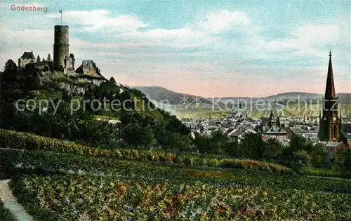 AK / Ansichtskarte Godesberg_Bad mit Godesburg Godesberg_Bad