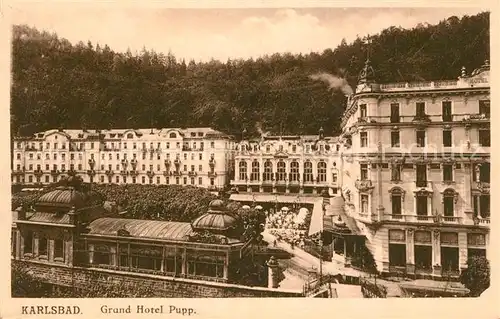 AK / Ansichtskarte Karlsbad_Eger Grand Hotel Pupp Karlsbad_Eger