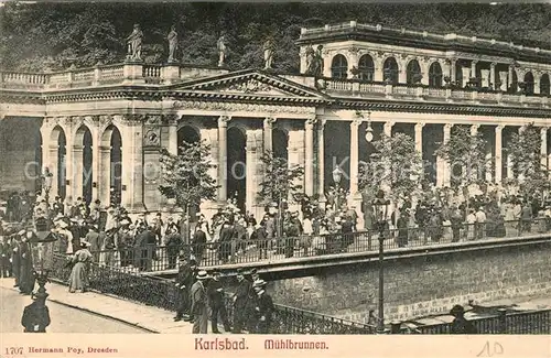 AK / Ansichtskarte Karlsbad_Eger Muehlbrunnen Karlsbad_Eger