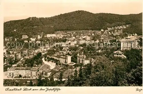 AK / Ansichtskarte Karlsbad_Eger Blick von der Josefshoehe Karlsbad_Eger