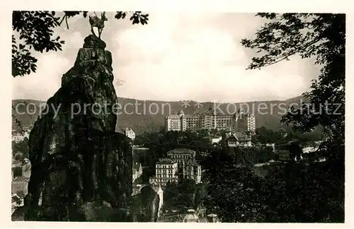 AK / Ansichtskarte Karlsbad_Eger Hirschensprung mit Hotel Imperial Karlsbad_Eger