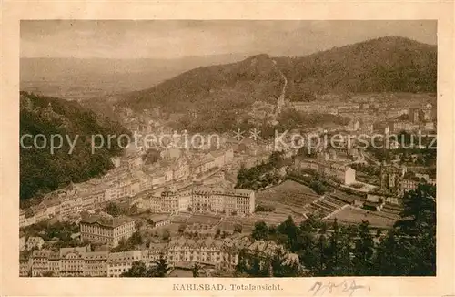 AK / Ansichtskarte Karlsbad_Eger Totalansicht Karlsbad_Eger