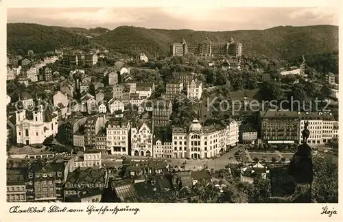 AK / Ansichtskarte Karlsbad_Eger Blick vom Hirschensprung Karlsbad_Eger