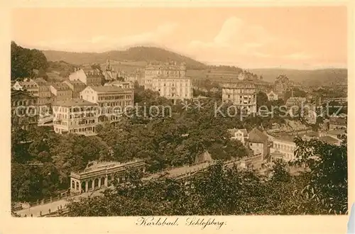 AK / Ansichtskarte Karlsbad_Eger Schlossberg Karlsbad_Eger