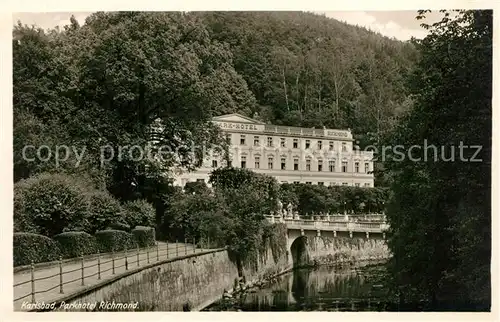 AK / Ansichtskarte Karlsbad_Eger Parkhotel Richmond Karlsbad_Eger