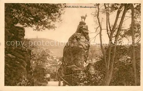 AK / Ansichtskarte Karlsbad_Eger Hirschensprung Karlsbad_Eger
