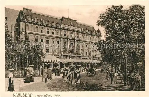 AK / Ansichtskarte Karlsbad_Eger Grand Hotel Pupp Karlsbad_Eger