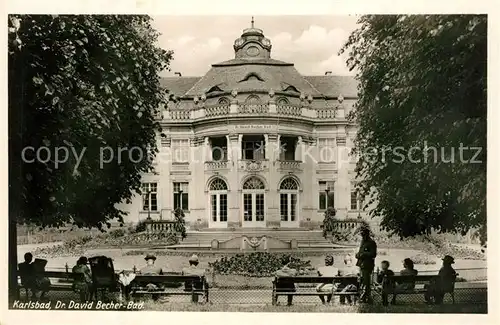 AK / Ansichtskarte Karlsbad_Eger Dr David Becher Bad Karlsbad_Eger