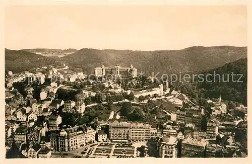 AK / Ansichtskarte Karlsbad_Eger Blick vom Hirschensprung Karlsbad_Eger