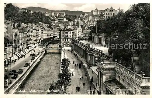 AK / Ansichtskarte Karlsbad_Eger Muehlbrunnkolonnade Karlsbad_Eger