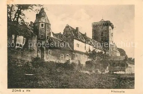 AK / Ansichtskarte Zons Rheinseite Zons
