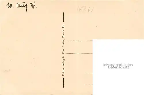 AK / Ansichtskarte Zons Rheinseite Zons