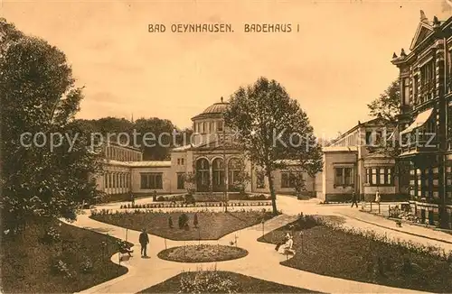 AK / Ansichtskarte Bad_Oeynhausen Badehaus I Bad_Oeynhausen