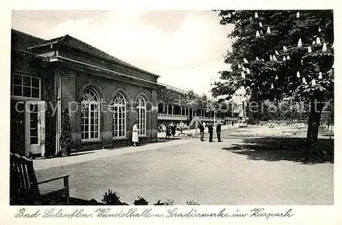 AK / Ansichtskarte Bad_Salzuflen Wandelhalle und Gradierwerk im Kurpark Bad_Salzuflen