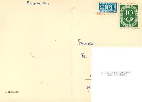 AK / Ansichtskarte Bremen Luederitzbruecke Bremen