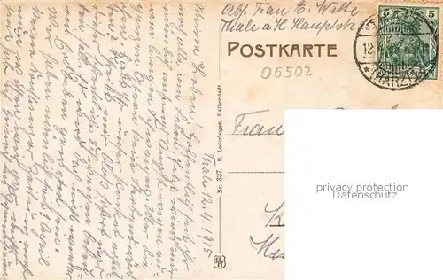 AK / Ansichtskarte Thale_Harz Wasserfall am Hubertusbad Thale_Harz