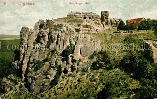 AK / Ansichtskarte Blankenburg_Harz Der Regenstein Blankenburg_Harz